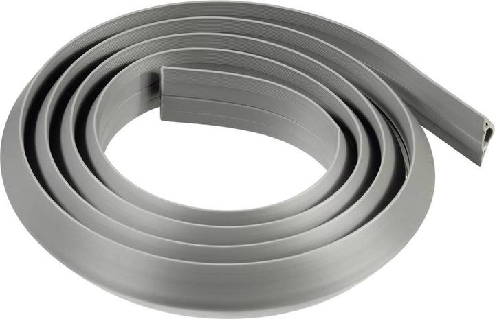 Actual product image Hama Flexible cable duct, self-adhesive, semicircular, 180 x 3 x 1 cm, PVC, grey (Duct, 180 cm)