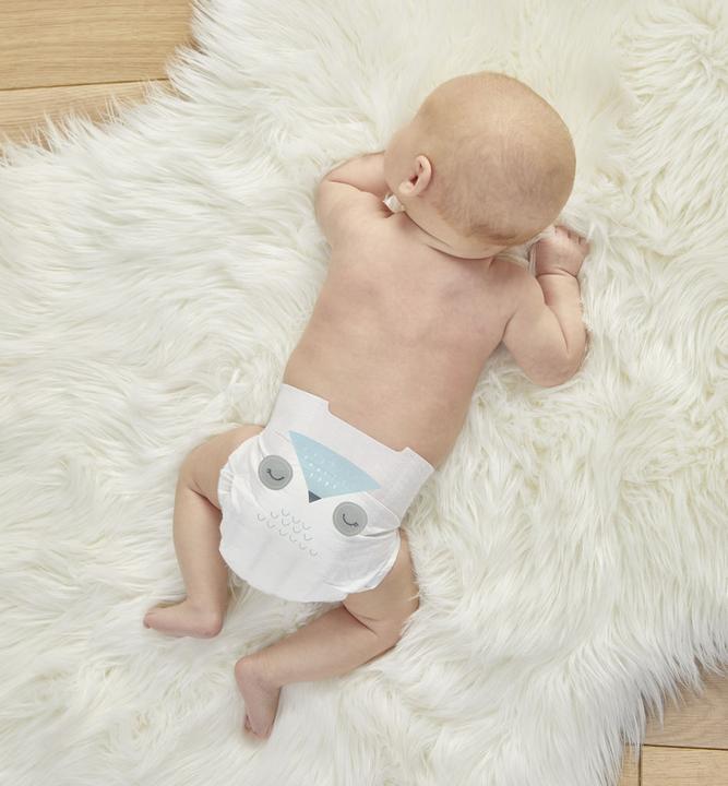 Actual product image Kit & Kin Nappies (Size 3, Monthly box, 136 Piece)