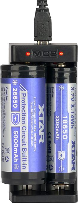 Actual product image Xtar Battery Charger MC2 (1 pcs., Rechargeable battery)