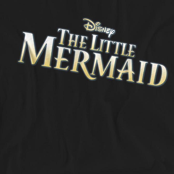 Actual product image The Little Mermaid Unisex Adult Logo T-Shirt (S)