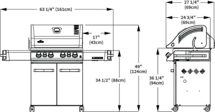 Immagine prodotto Napoleon Grill Legend 485 in acciaio inox (17.20 kW)