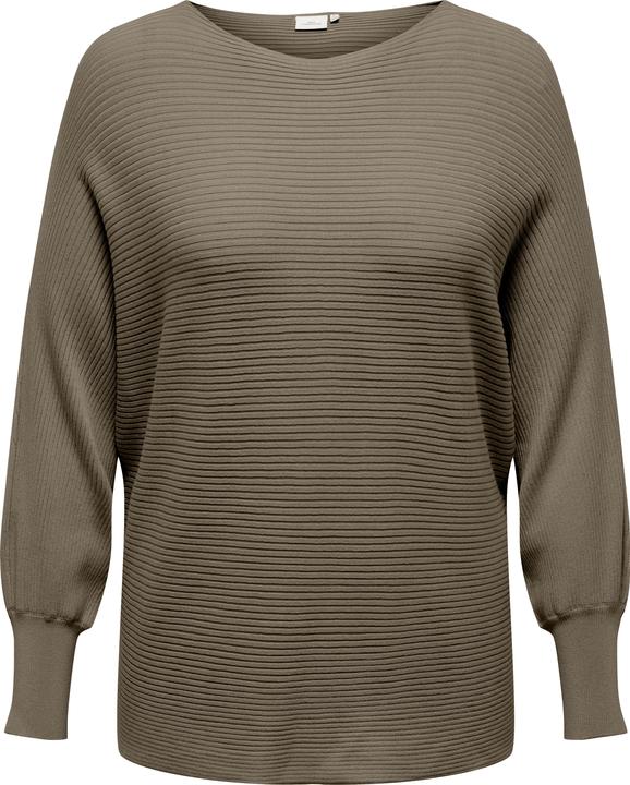 Only Knit Fit U-Boot Ausschnitt Gerippte Ärmelbündchen Pullover Strickpullover