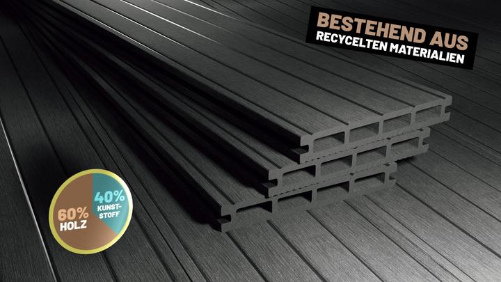 Actual product image Endorphin ® 30m² Anthrazit WPC Terrassendielen Komplettset