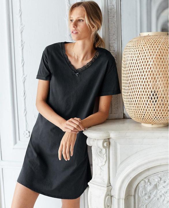 Actual product image La Redoute Collections Short Sleeved Nightdress (48, 50)