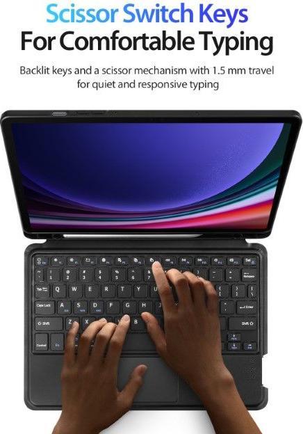 Actual product image Dux Ducis DK Series Keyboard Case (US, Galaxy Tab S9)