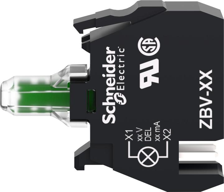 Actual product image Schneider Electric LED module, Ř 22, integral LED white, 24 V ZBVB14