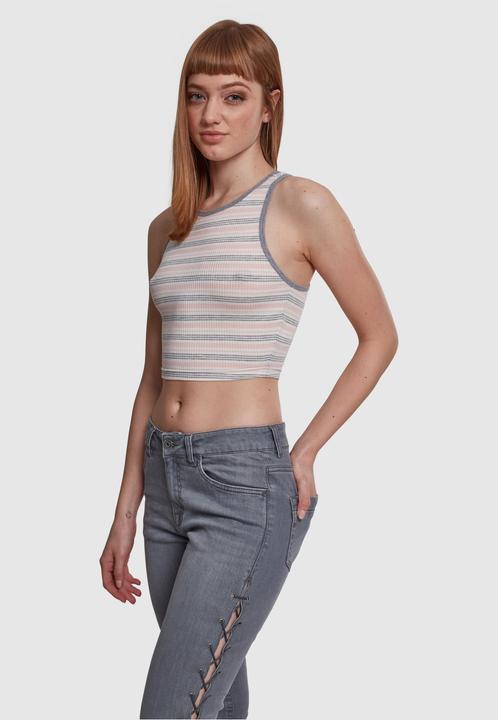 Produktbild Urban Classics Ladies Rib Stripe Cropped Top (XS)