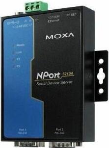 Actual product image Moxa NPort 5210A - Device server - 2 ports (RJ45, RJ45 (1x))