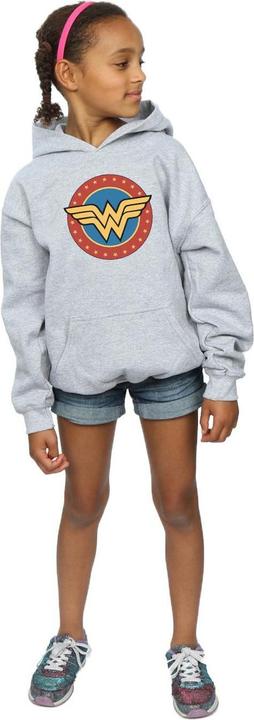 Immagine prodotto Wonder Woman Felpa con Cappuccio Logo Ragazze (140, 146)