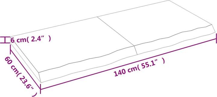 Actual product image VidaXL Gianna (140 x 60 x 6 cm)