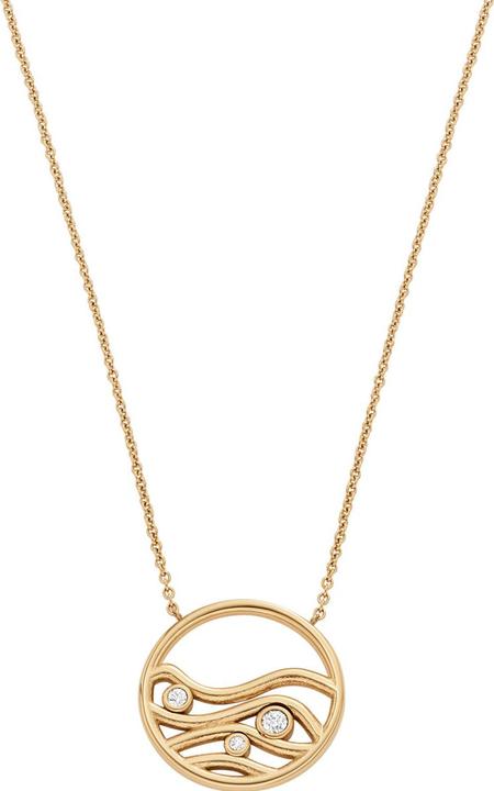 Skagen Kariana Waves Halskette (Edelstahl, 45 cm)