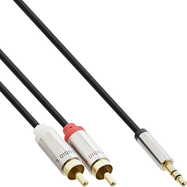 Produktbild InLine Slim Audio Kabel Klinke 3 (5 m, Cinch, 3.5mm Klinke (AUX))