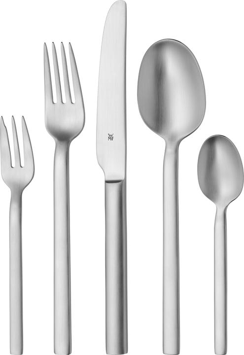 Produktbild WMF Besteck Besteckset 6 Personen Alteo 30tlg Monobloc-Messer Edelstahl matt (30 Stück, Besteck Set)