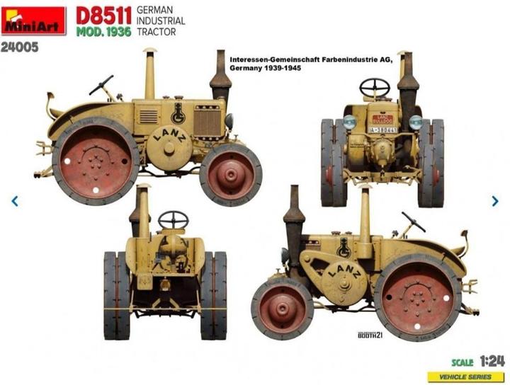 Actual product image 1:24 German Industry Tractor D8511 (1)