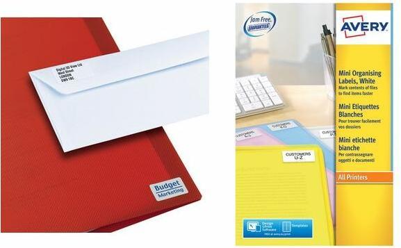 Image du produit Avery Dennison Mini 'tiquette d'adresse laser, 45,7 x 25,4 mm, blanc