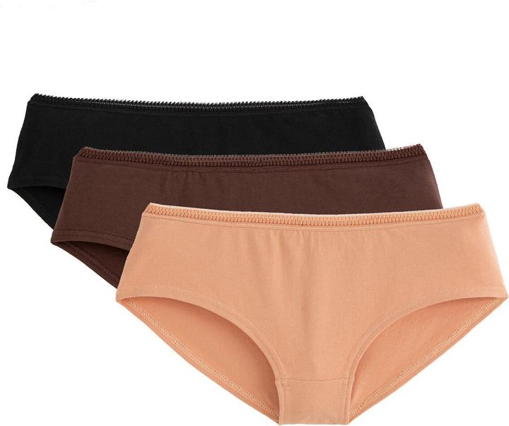Produktbild La Redoute Collections 3er-Pack unifarbene Shortys (44, 46, 3er Pack)