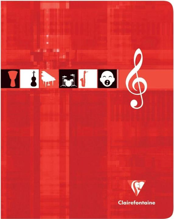 Produktbild Clairefontaine Notenheft (17 x 22 cm, Liniert, Weicher Einband)