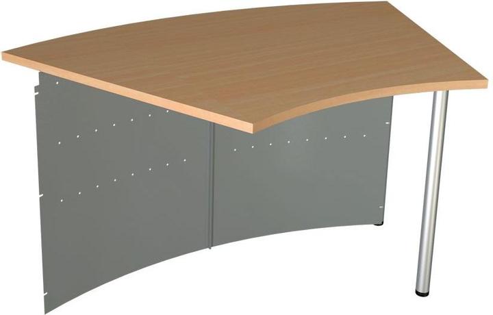 Kerkmann Genua add-on counter beech, silver 126.5 x 80.0 x 72.0 cm