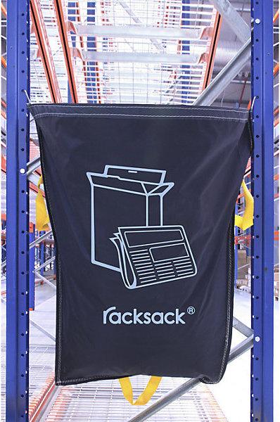Image du produit Beaverswood Sac de tri pour rayonnage Racksack®, capacité 160 l, motif papier, bleu, lot de (10 x, 160 l)