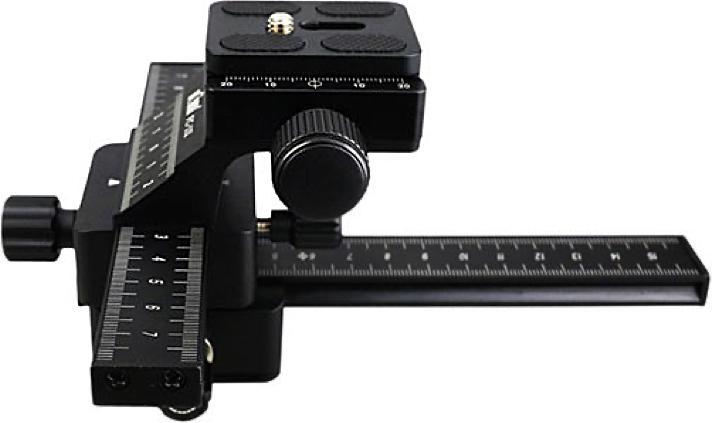 Actual product image JJC Kiwi FC-1II Macro Slide Adjustment Slide 2 Axes (Swivel handle)