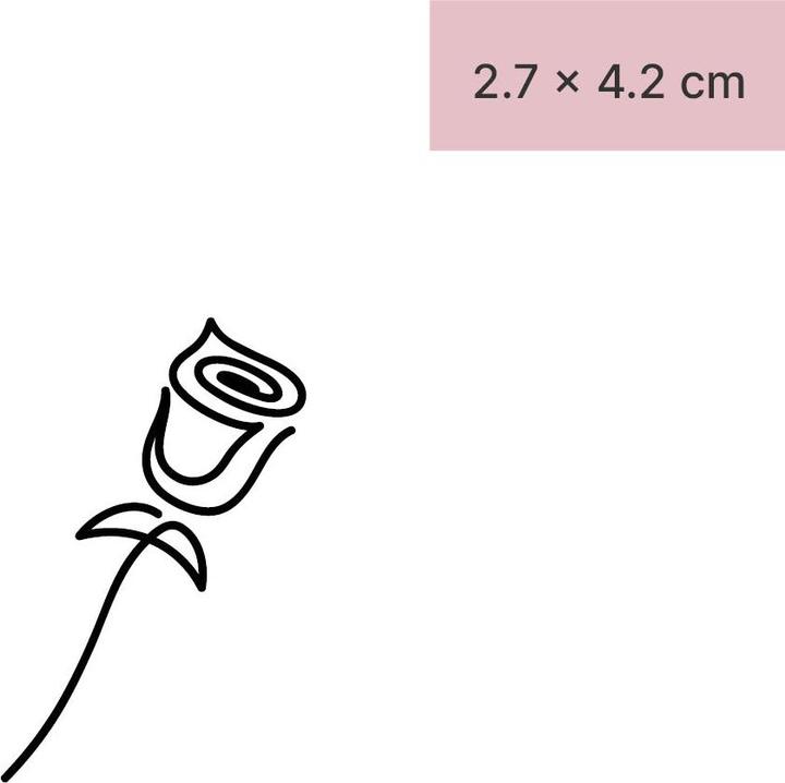 Immagine prodotto minink Tatuaggio temporaneo - Rosa con gambo
