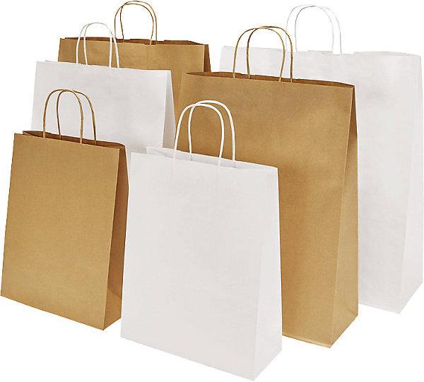 Actual product image kaiserkraft Paper carrier bag, timeless (150 Piece)
