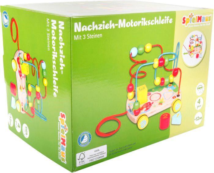 Spielmaus Nachziehwagen Motorikschleife