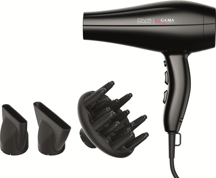Immagine prodotto GAMA GA.MA Diva Ceramic, AC, Nero, Monocromatico, 2,2 m, 2300 W, 220-240 V