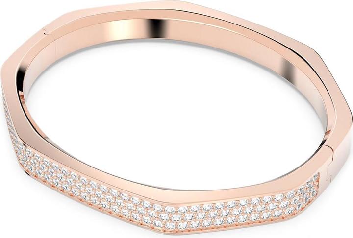 Immagine prodotto Swarovski Dextera Bangle Pavé a forma di ottagono medio in oro rosa bianco (Metallo Swarovski)