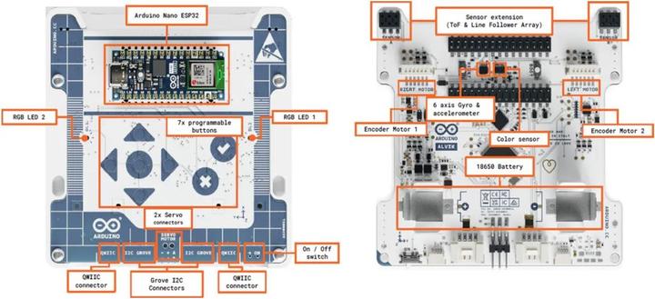 Actual product image Arduino Alvik robot with ESP32 board