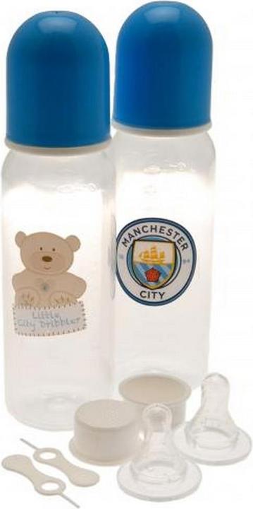 Actual product image Manchester City FC Baby Milk Bottle 2Pack (250 ml)