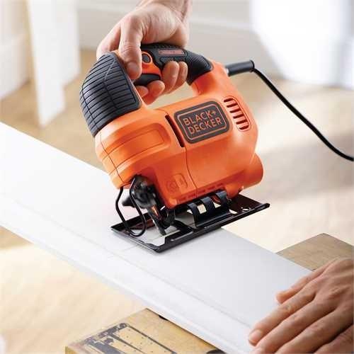 Image du produit Black & Decker KS701EK Scie sauteuse électronique pendulaire 520W (AC, 520 W, 230 V, 7 cm, 3000 SPM, 1,5 cm)