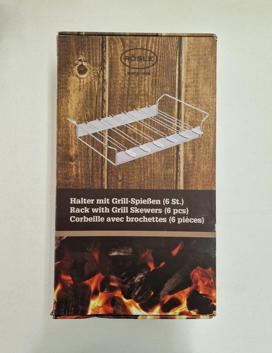 Actual product image Rösle Grill skewer holder
