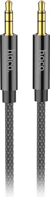 Actual product image Hoco - Audio Cable (UPA19) - Jack 3.5mm to Jack 3.5mm, 1m - Black (1 m)