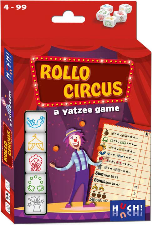 Actual product image Asmodée Rollo Yatzee - Circus Dice Game