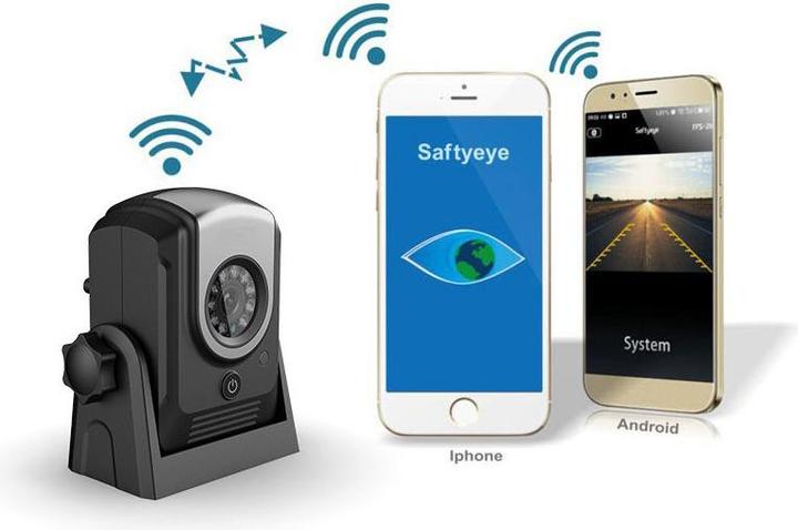 Produktbild Apfelkiste Magnetische WiFi Funk Auto Rückfahrkamera