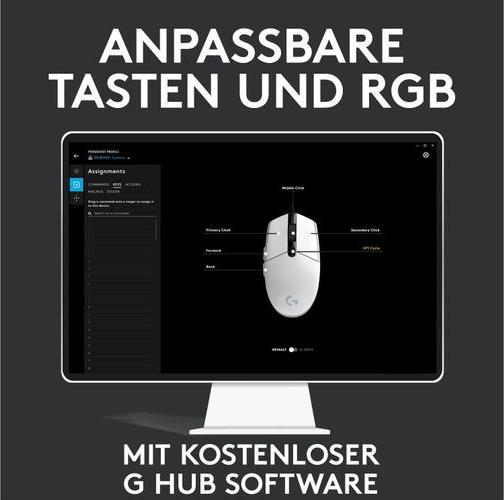 Actual product image Logitech G G203 Lightsync (Cable)