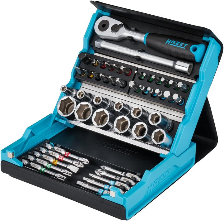 HAZET Serie di chiavi a bussola SmartCase 2200SC-2 ∙ Attacco esagonale, massiccio, 6,3 (1/4 di poll… (6 mm, 12 mm, 14 mm, 10 mm, 7 mm, 11 mm, 3 mm, 5 mm, 8 mm, 9 mm, 13 mm, 4 mm)