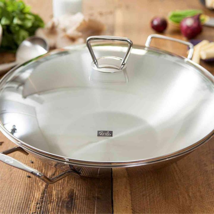 Actual product image Fissler 006-823-35-001/0 Pan Wok / Frying Pan Round (36 cm, Wok, Stainless steel)