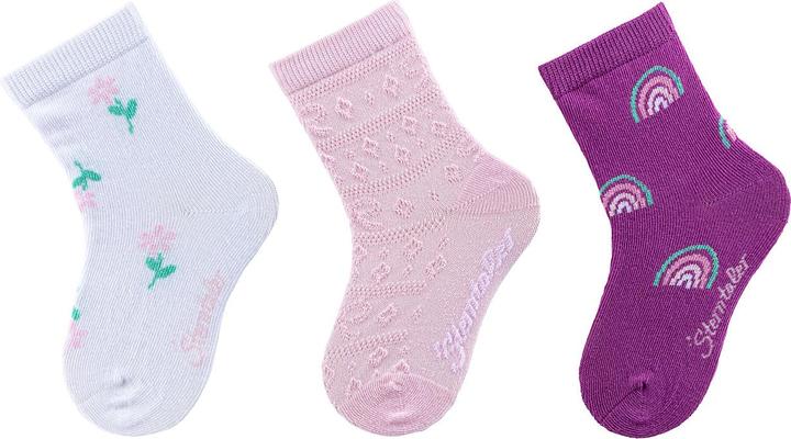 Actual product image Sterntaler Kids socks 3-pack flower (pack of 3, 23 - 26)
