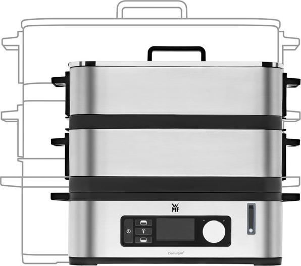 Produktbild WMF KÜCHENminis Dampfgarer Multicooker 2 Garräume mit Dämpfeinsatz, Warmhaltefunktion und Glasdeckel