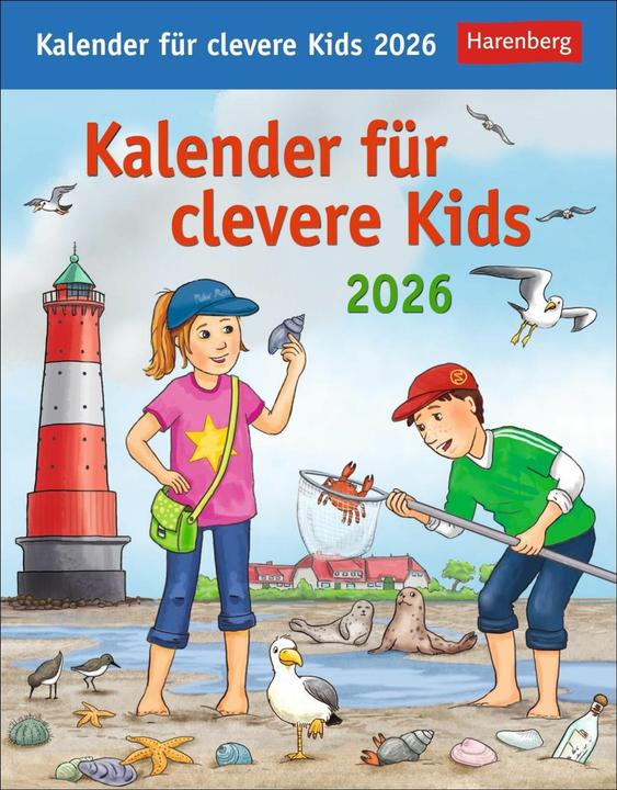 Produktbild Harenberg Kalender für clevere Kids Tagesabreisskalender 2026 (Deutsch)