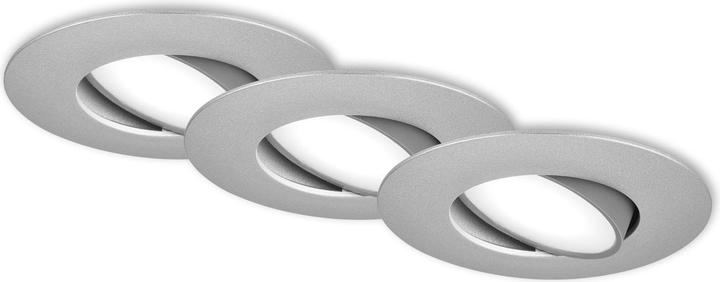 Immagine prodotto Briloner Apparecchi da incasso a LED, set di 3, IP65, cromo opaco, 3xLED board/4.9W (480 lm)