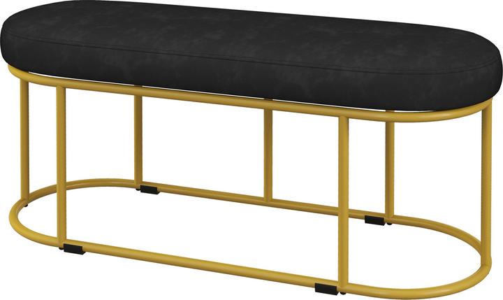 Homcom Bench with rounded steel frame (37 cm)