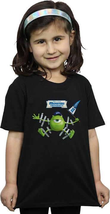 Actual product image Disney Girls Monsters University Taped Mike Cotton T-Shirt (128)