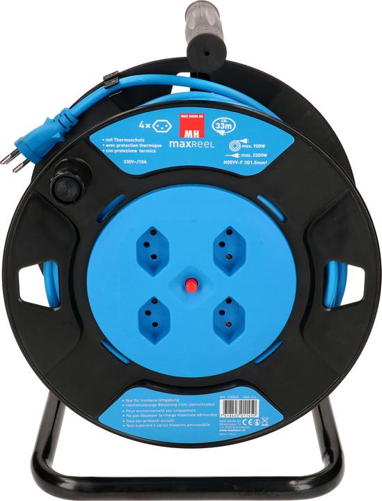 Immagine prodotto Max Hauri Avvolgicavo V2 33 m blu (33 m, 1.50 mm².)