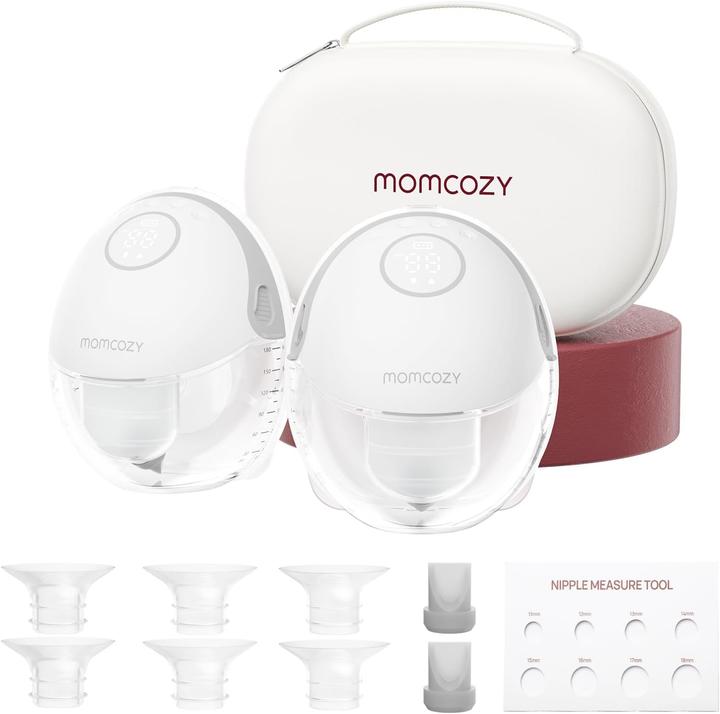 Produktbild Momcozy M6 Hands-free Breast Pump Grey Double Packs