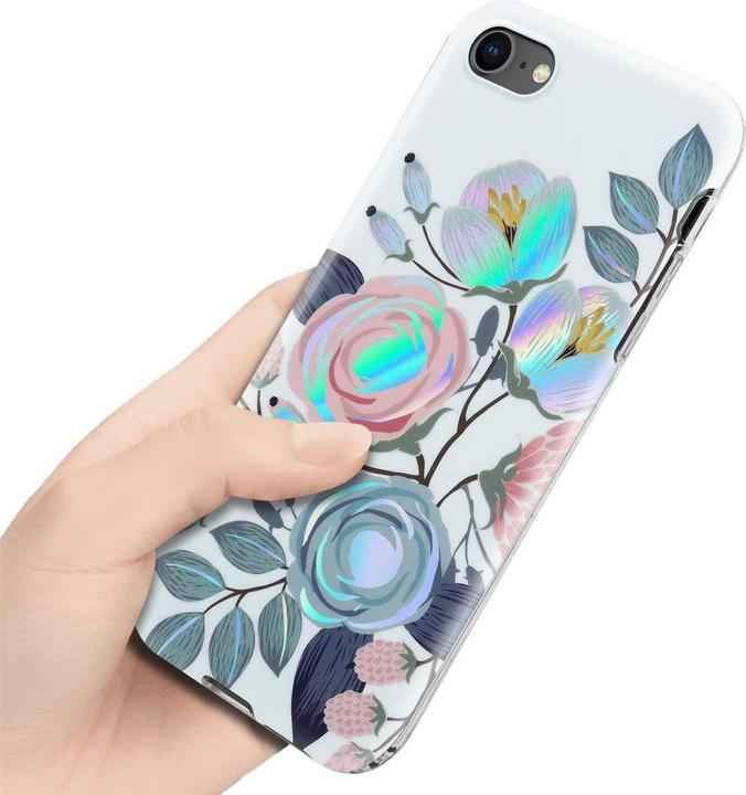 Immagine prodotto Cadorabo IMD TPU Colorful Flowers & Leaves Cover (Apple iPhone 7, Apple iPhone SE (seconda generazione))