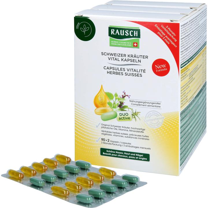 Rausch Schweizer Kräuter Vital Kapseln (180 Stück, Kapseln, 159 g)