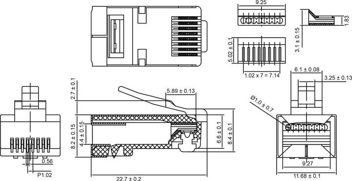 Produktbild Goobay Modularstecker RJ45 (Netzwerk Zubehör)